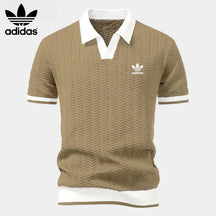 Retro Knit Polo Shirt