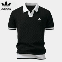 Retro Knit Polo Shirt