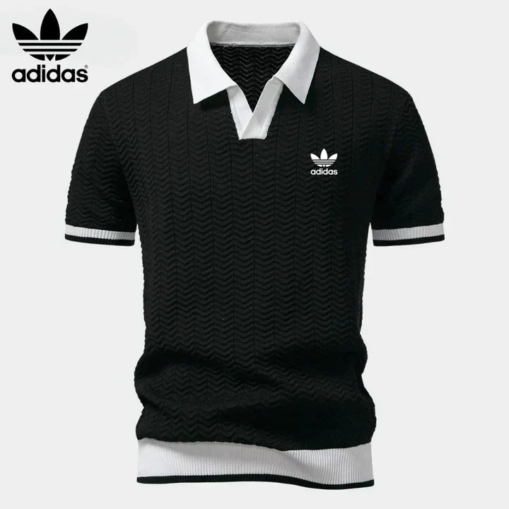 Retro Knit Polo Shirt