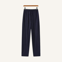 Calca Masculina de Linho Slim Fit Milford azul marinho