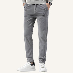 Calça de Veludo Masculina Old Money Versailles Cinza