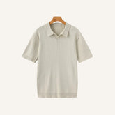 Camisa Polo Canelada Premium Sollome bege