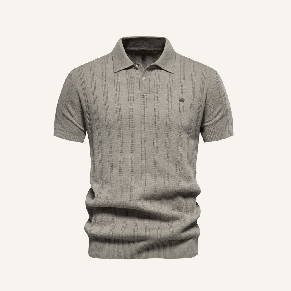 Camisa Polo Masculina Listrada Romero caqui