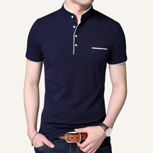 Camisa Polo Masculina Napolli azul marinho