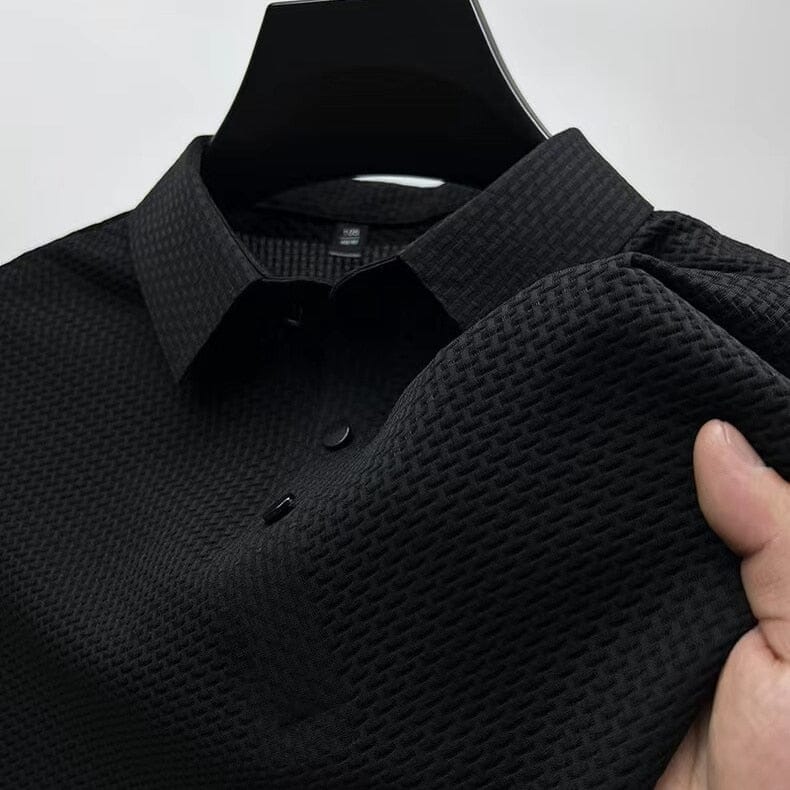 Camisa Polo Masculina Old Money Arrevier preto