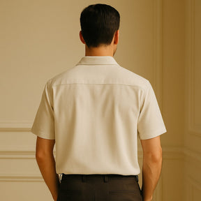 Camisa Polo de Linho Casablanca Bege