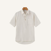 Camisa Polo de Linho Casablanca Bege