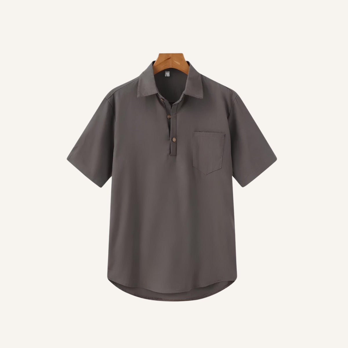 Camisa Polo de Linho Casablanca Cinza