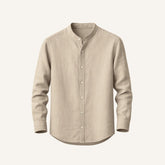 Camisa de Linho Manga Longa Varenne bege