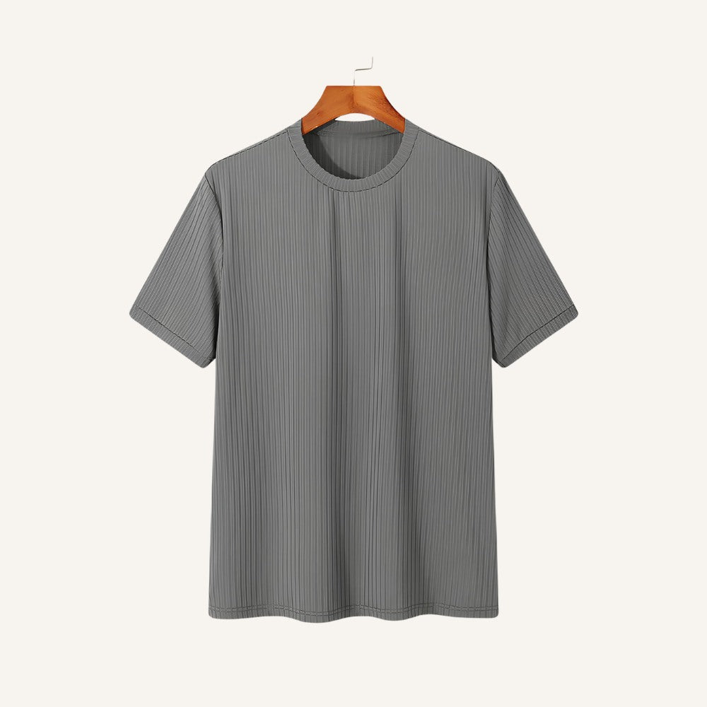 Camiseta Masculina Slim Fit Dalphin Cinza