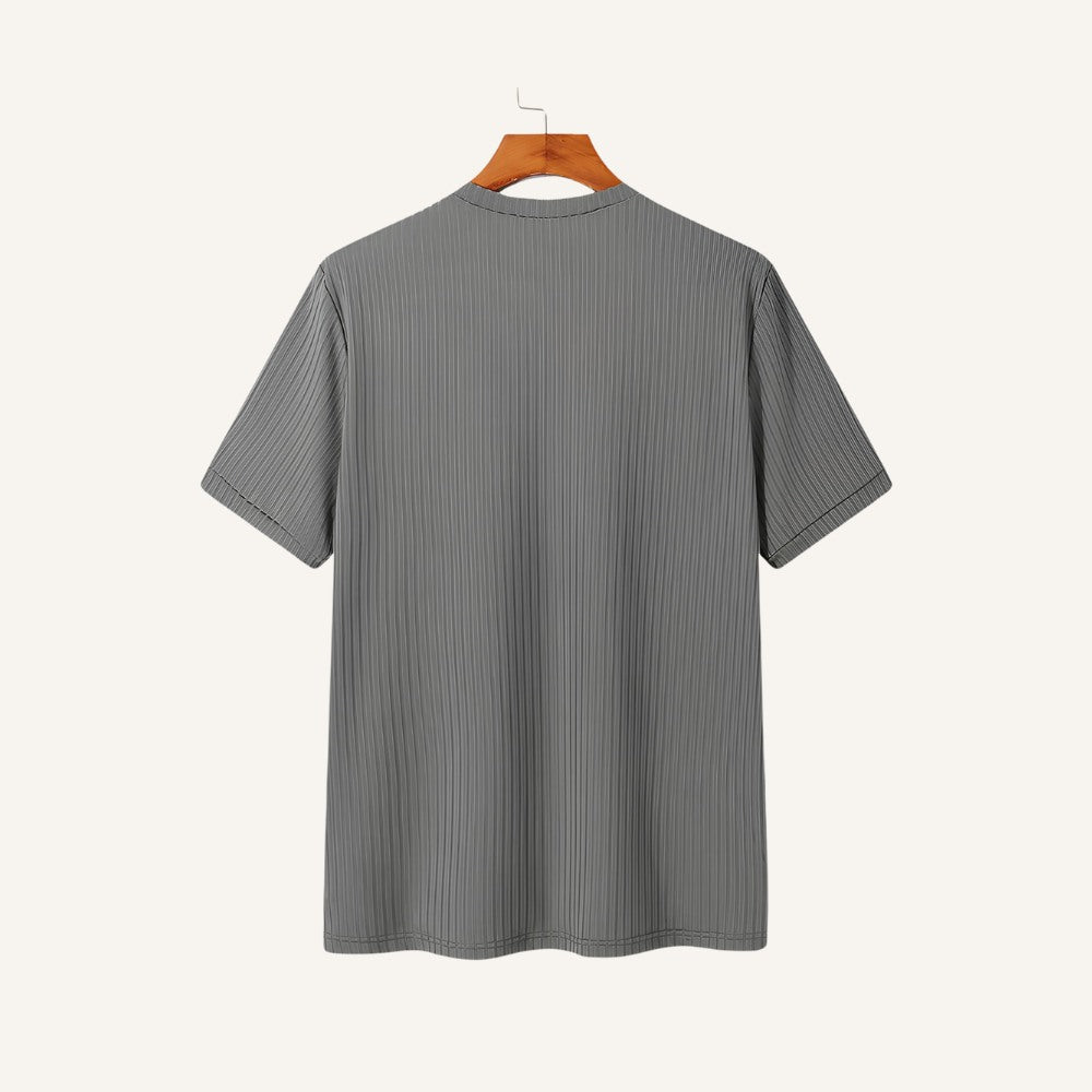 Camiseta Masculina Slim Fit Dalphin Cinza