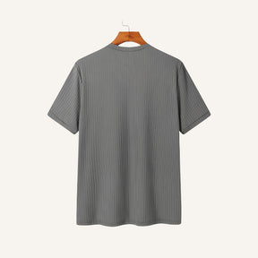 Camiseta Masculina Slim Fit Dalphin Cinza