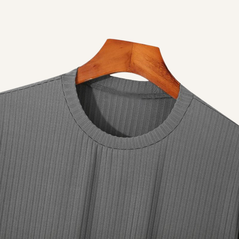 Camiseta Masculina Slim Fit Dalphin Cinza
