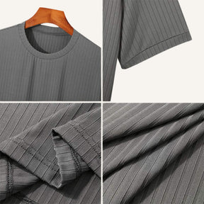 Camiseta Masculina Slim Fit Dalphin Cinza