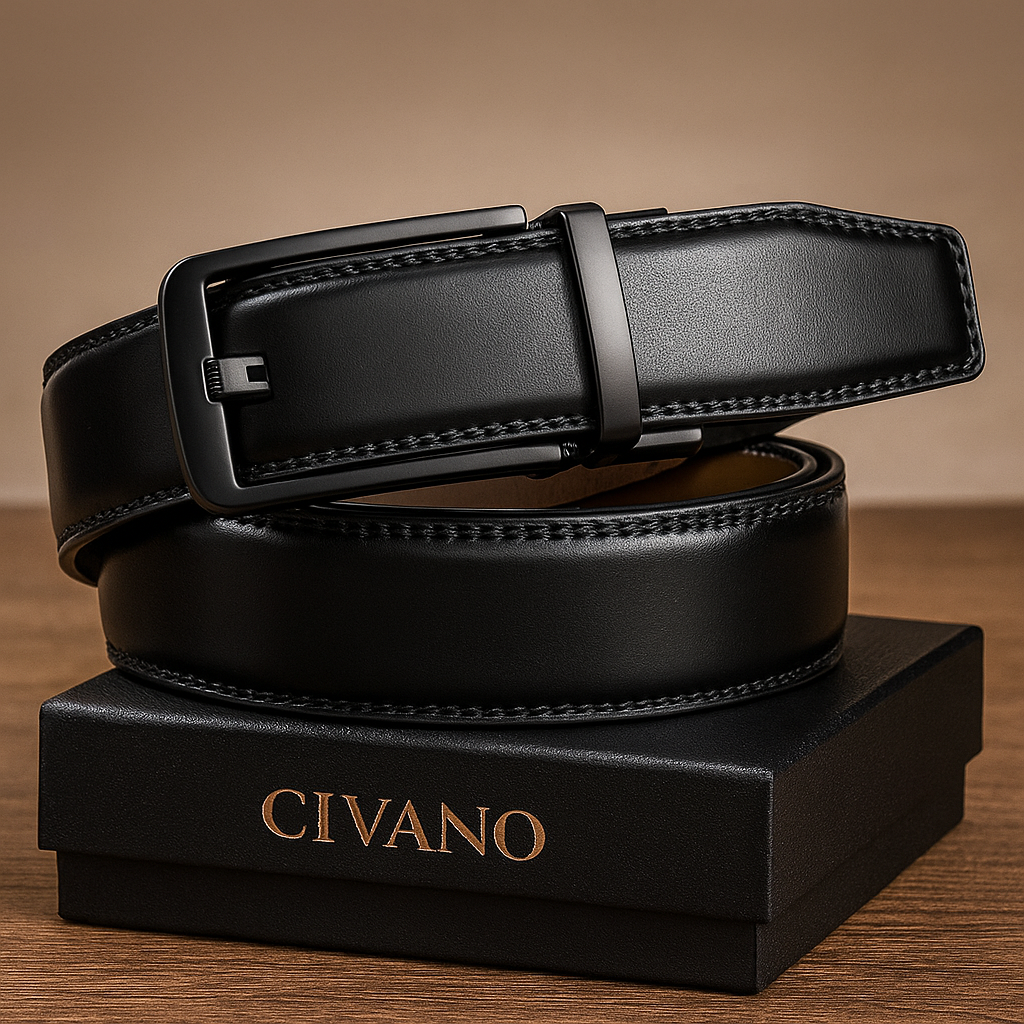 Cinto Social de Couro Civano Imperial Preto