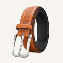 Cinto de Couro Masculino Civano West caramelo