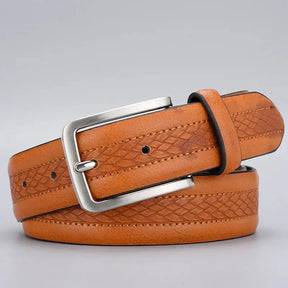 Cinto de Couro Masculino Civano West caramelo