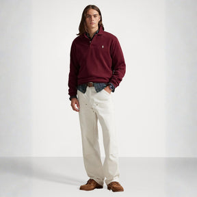 RL Loopback Fleece Collared Sweatshirt