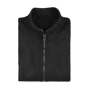 Jaqueta Masculina Suede Gola Alta Preta Monet