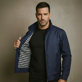 Jaqueta Masculina de Inverno Forrada Becker azul marinho