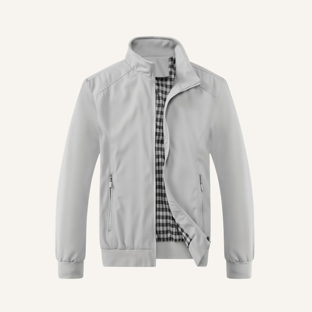 Jaqueta Masculina de Inverno Forrada Becker cinza claro