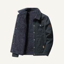 Jaqueta Masculina de Inverno Forrada Maccini azul marinho