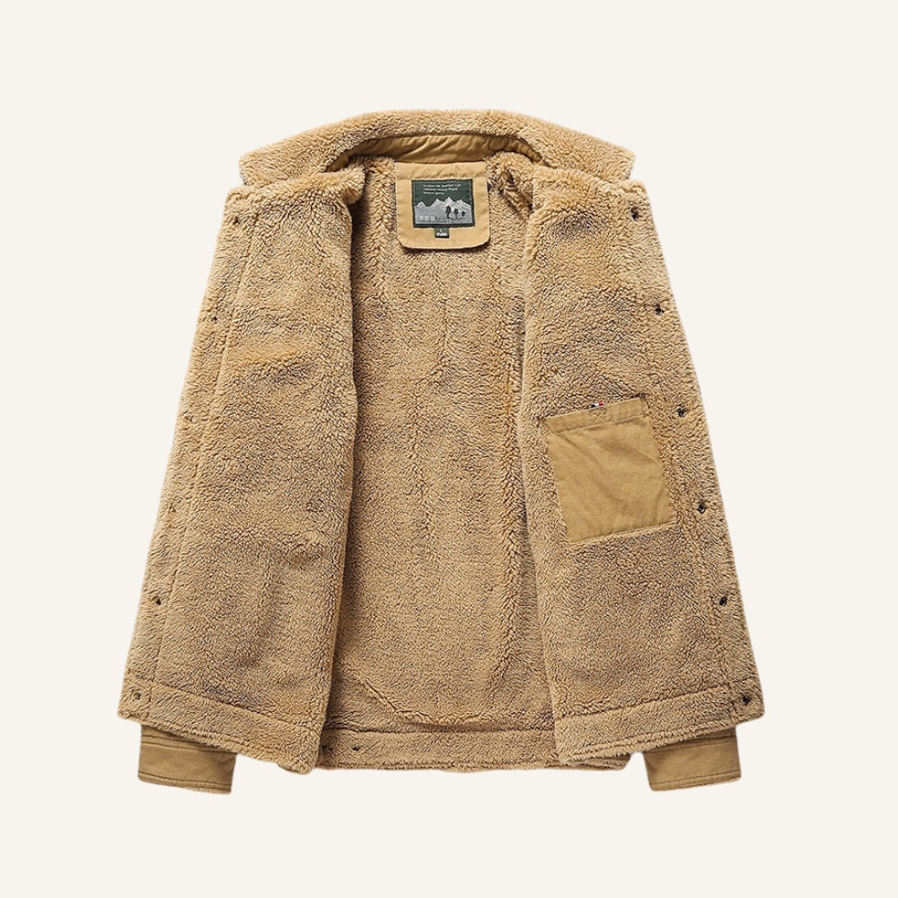 Jaqueta Masculina de Inverno Forrada Maccini caqui