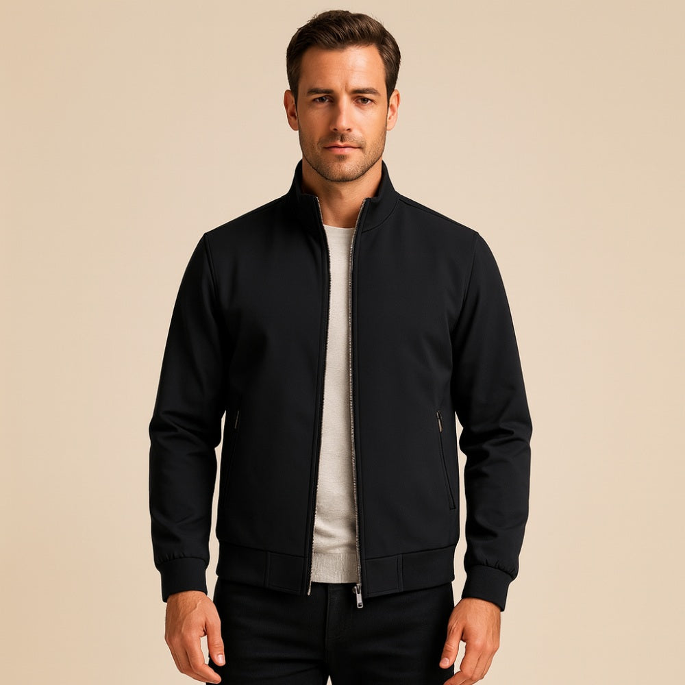 Jaqueta Masculina de Inverno Forrada Samour preta
