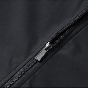 Jaqueta Masculina de Inverno Forrada Samour preta detalhes