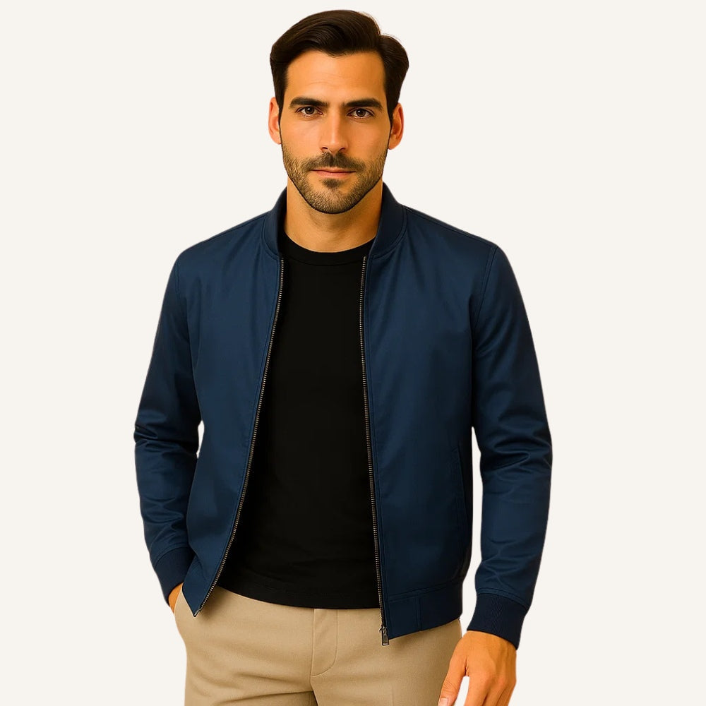 Jaqueta Masculina de Inverno azul marinho