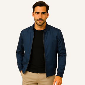 Jaqueta Masculina de Inverno azul marinho