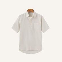 Linen Polo Shirt - Casablanca