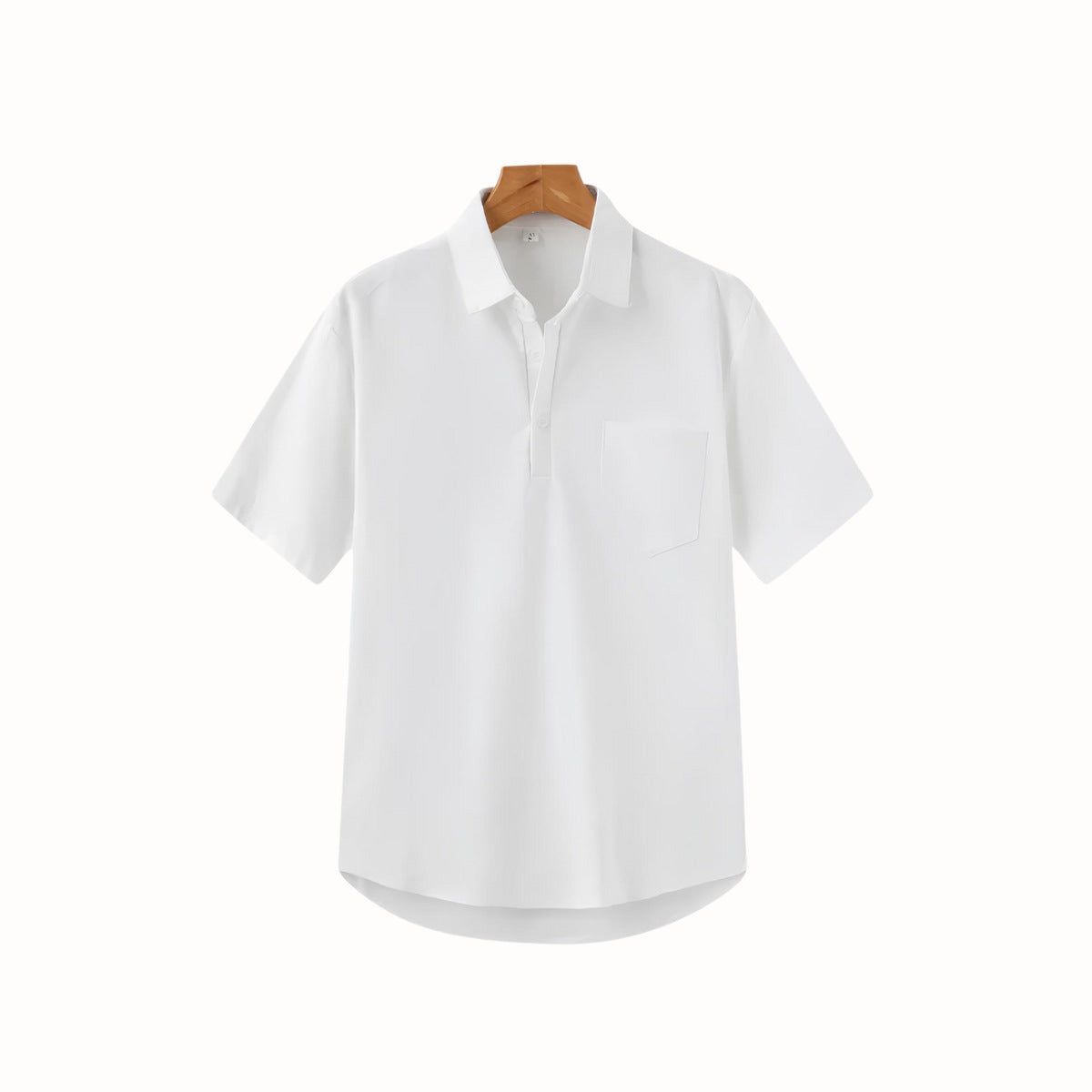 Linen Polo Shirt - Casablanca white