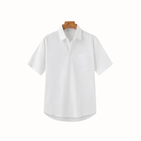 Linen Polo Shirt - Casablanca white
