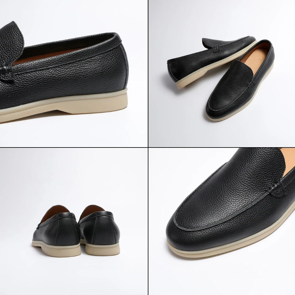 Loafer Masculino de Couro de Vaca Pelleni preto