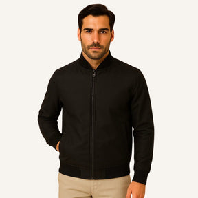 Men’s Black Bomber Jacket – Axis