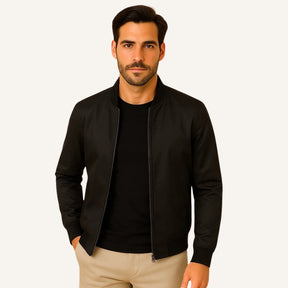 Men’s Black Bomber Jacket – Axis