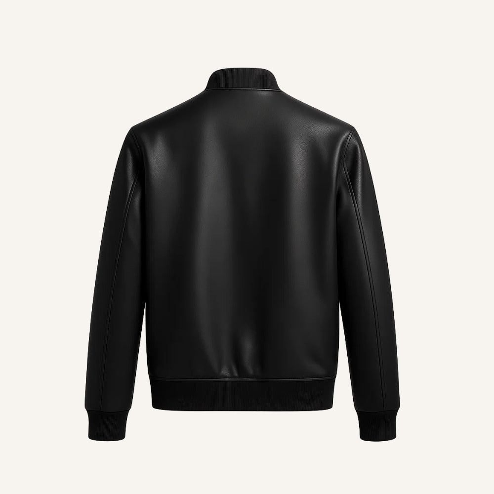 Men's Leather Jacket - Gran Nero