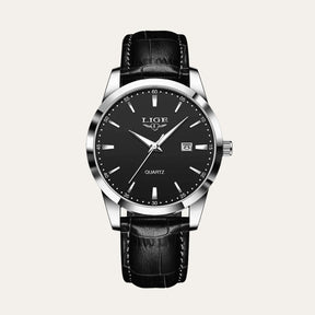 Men's Premium Leather Watch - Santerro black