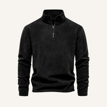 Men's Quarter Zip Sweater – Piemont black