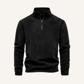 Men's Quarter Zip Sweater – Piemont black