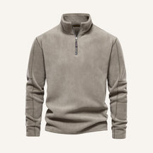 Men's Quarter Zip Sweater – Piemont khaki