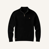 Men’s Quarter Zip Sweater – Signature black
