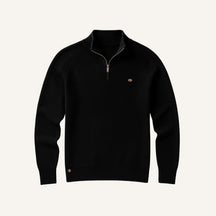 Men’s Quarter Zip Sweater – Signature black