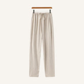 Men's Slim Fit Linen Trousers – Milford beige