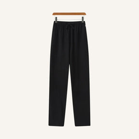 Men's Slim Fit Linen Trousers – Milford black 