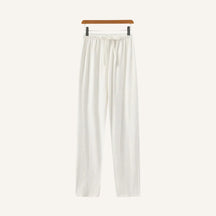 Men's Slim Fit Linen Trousers – Milford white 