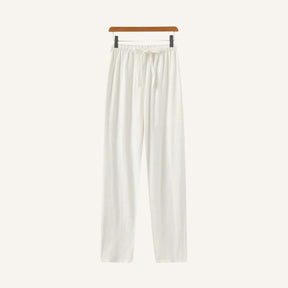 Men's Slim Fit Linen Trousers – Milford white 