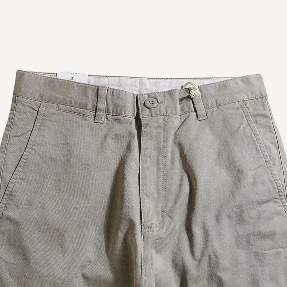 Mens Chino Trousers - Vittore Beige