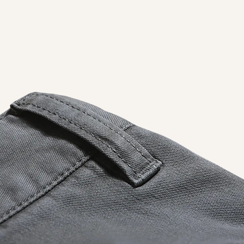 Mens Chino Trousers - Vittore Grey